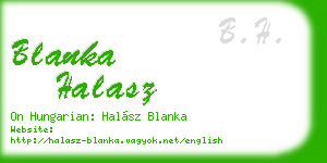 blanka halasz business card