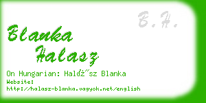 blanka halasz business card